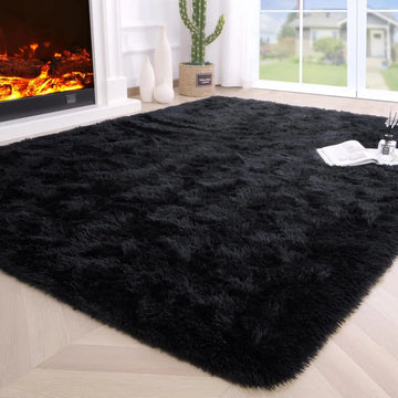 Fluffy Fuzzy Area Rug – Soft & Non-Slip Bedroom Carpet