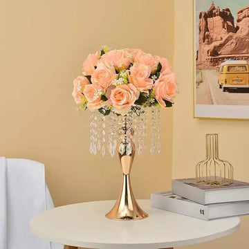 4-Piece Gold Centerpiece Vases – Elegant Wedding & Home Décor
