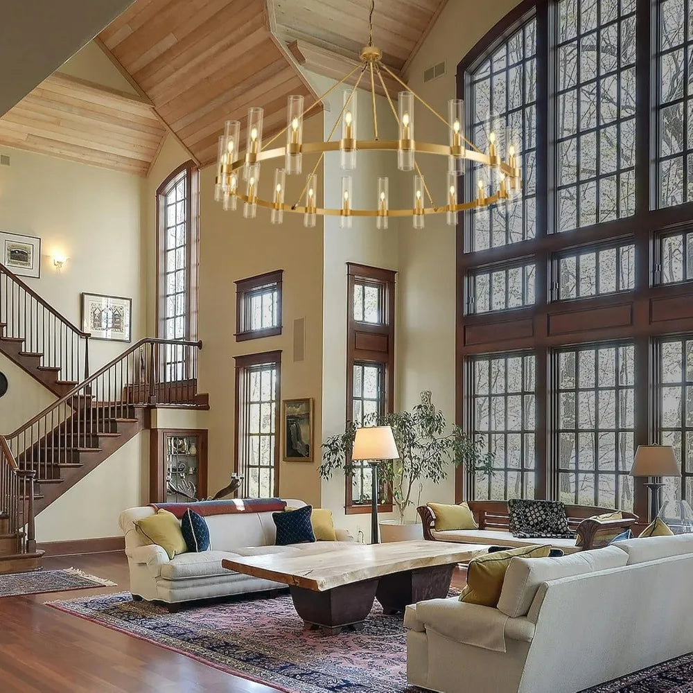 Modern Gold Chandelier