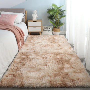 Fluffy Tie-Dye Shag Rug – Soft & Non-Slip Area Carpet