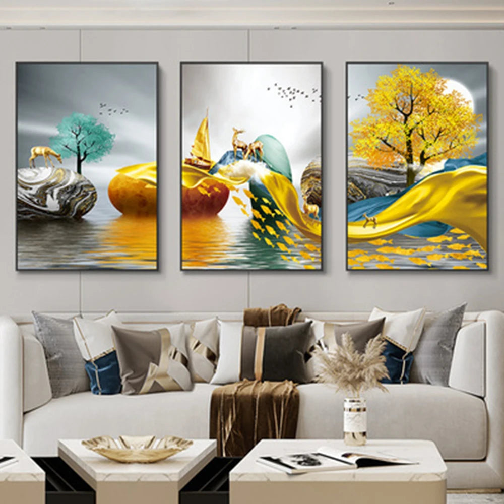 Nordic Deer Wall Art 