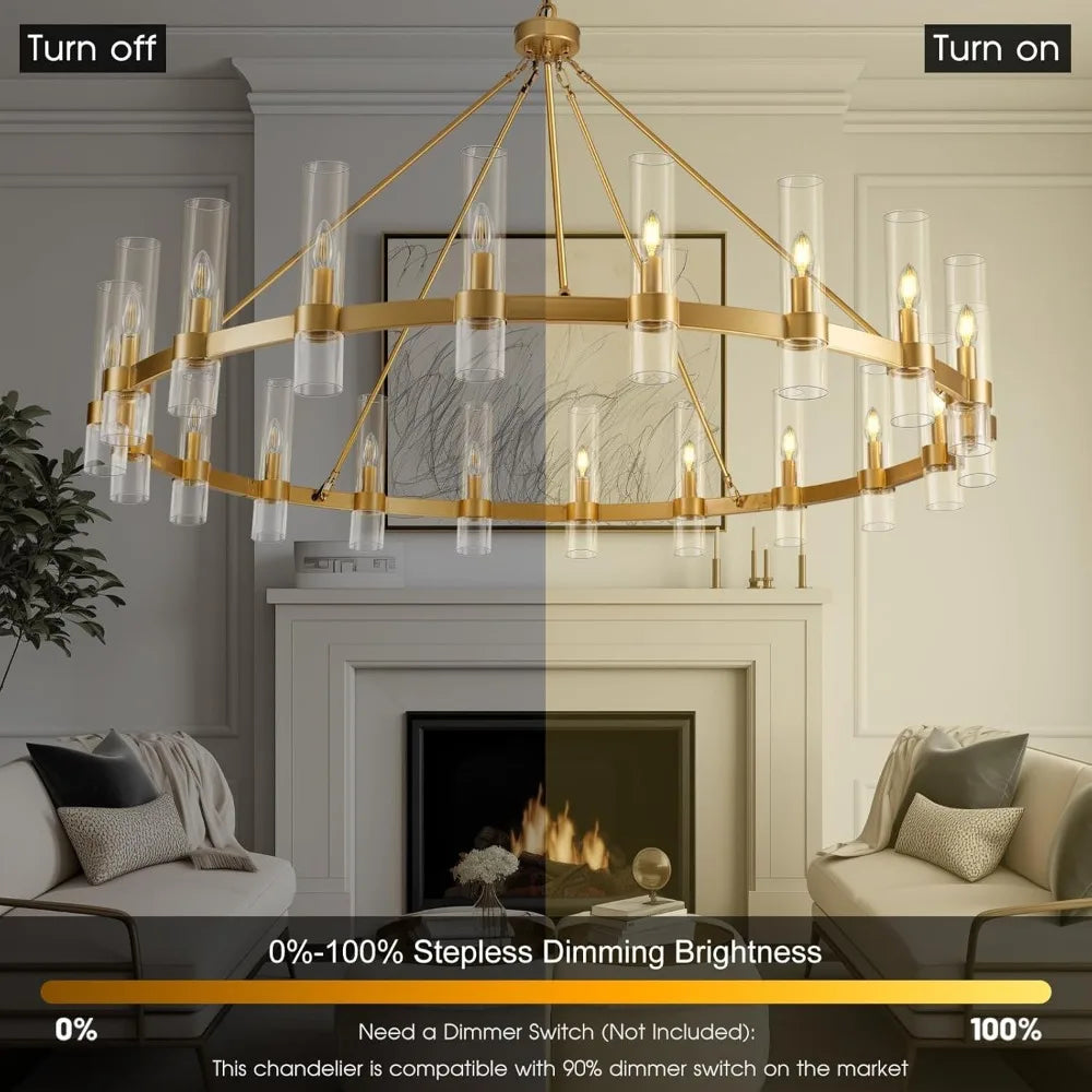 Modern Gold Chandelier