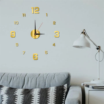 Creative DIY Frameless Wall Clock – Silent & Modern Décor