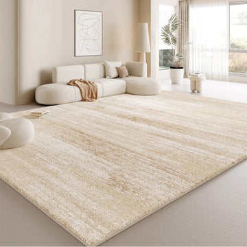 Cream Plush Rug – Thick & Washable Soft Area Carpet