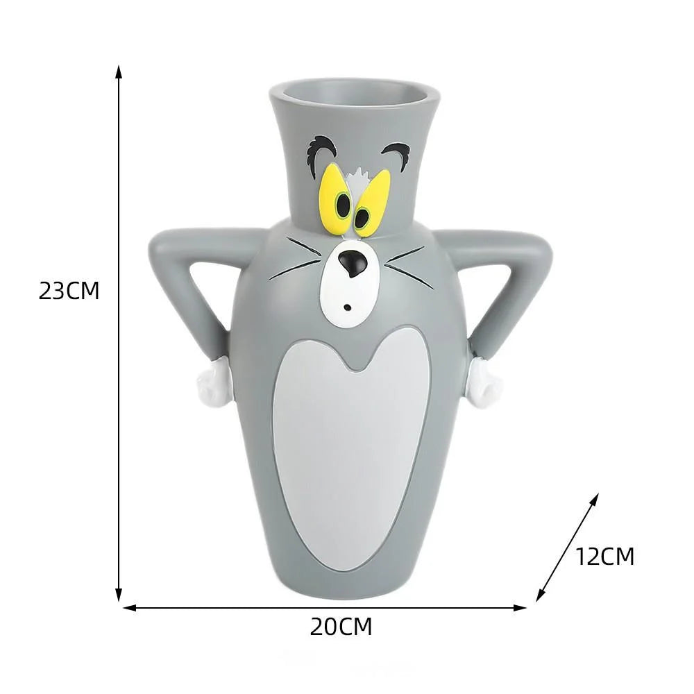 Cute Cat Resin Vase
