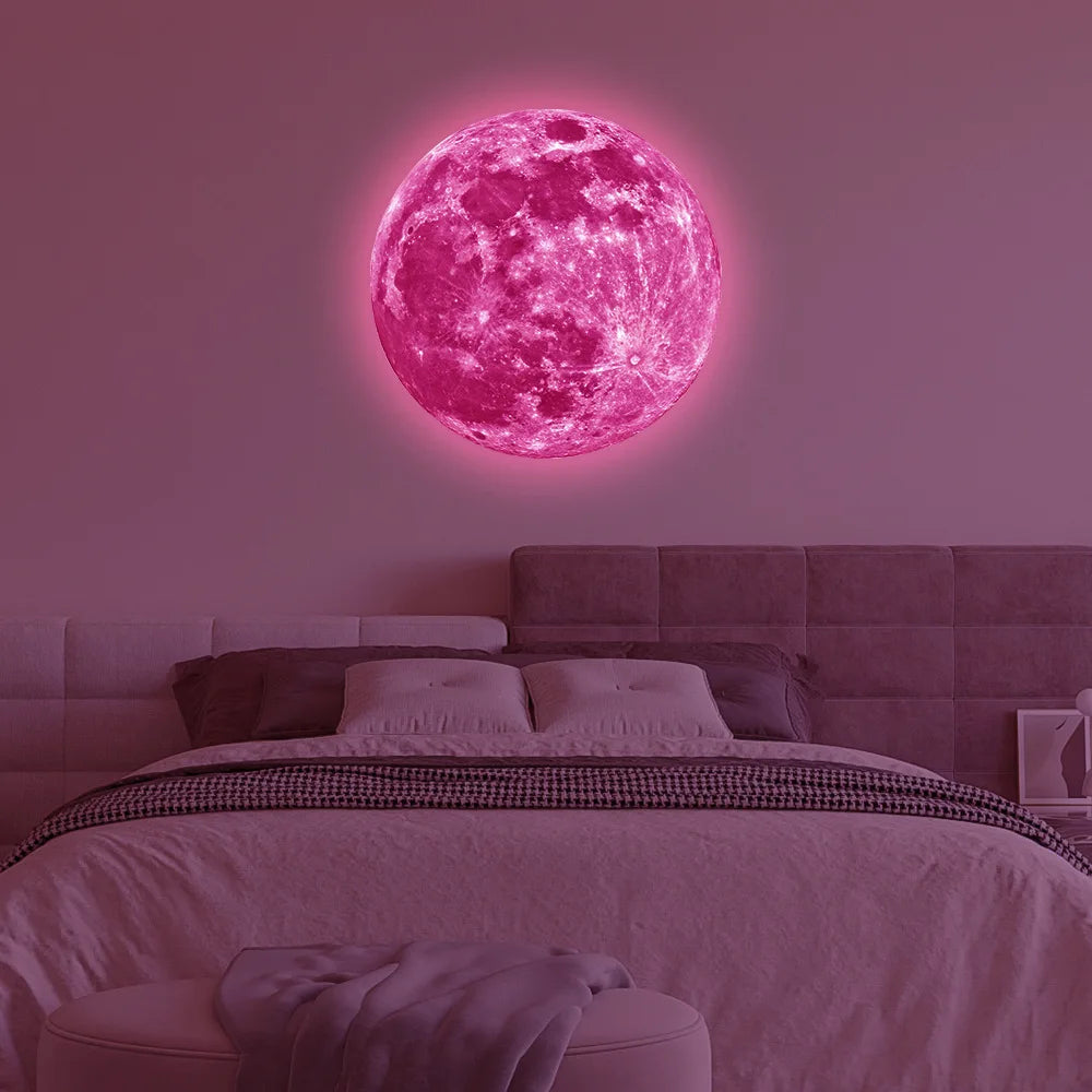 3D Moon Wall Sticker