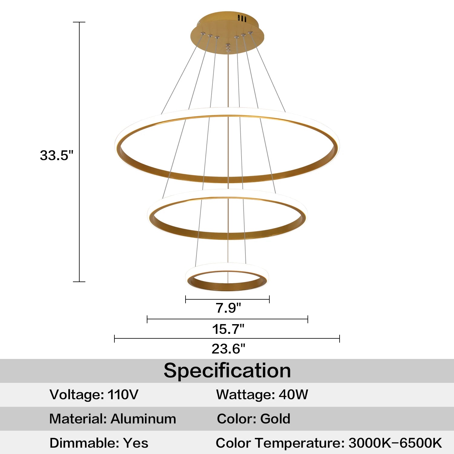 Modern LED Chandelier