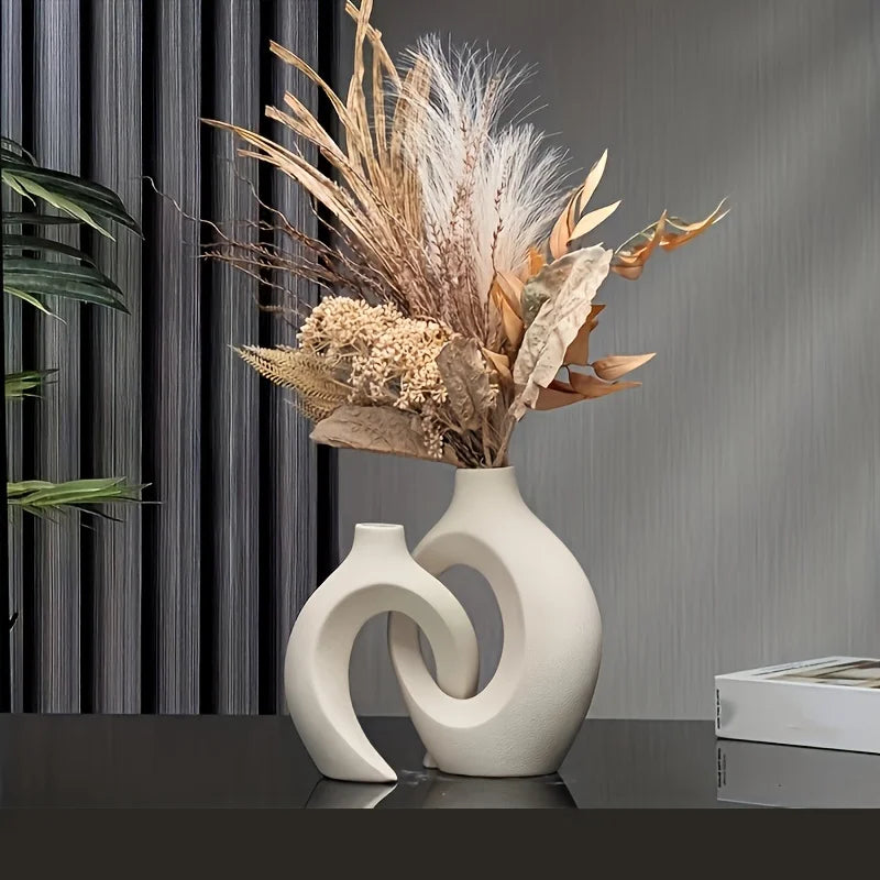 Hollow Ceramic Vases 