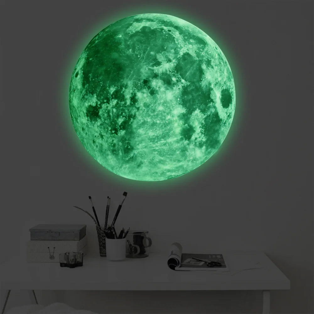 3D Moon Wall Sticker