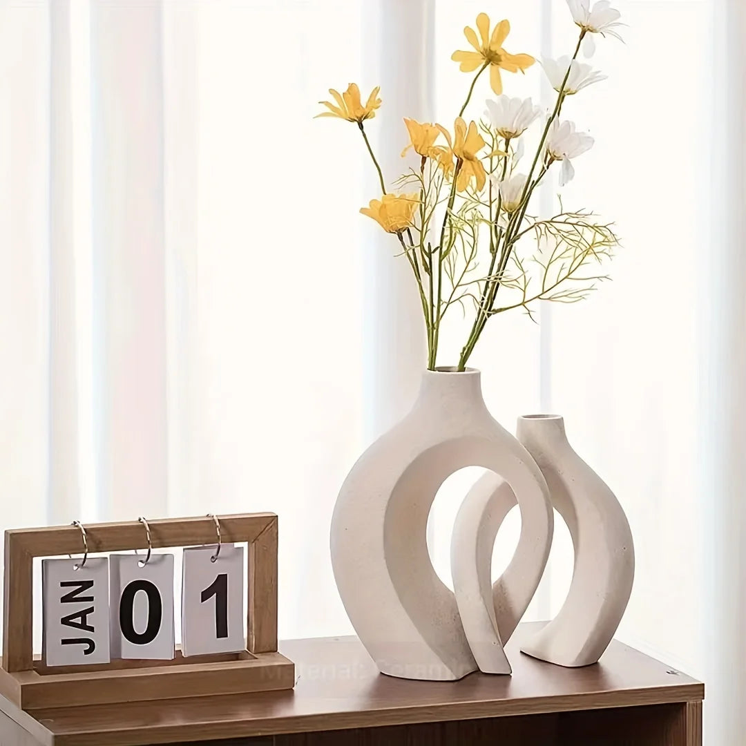 Hollow Ceramic Vases 