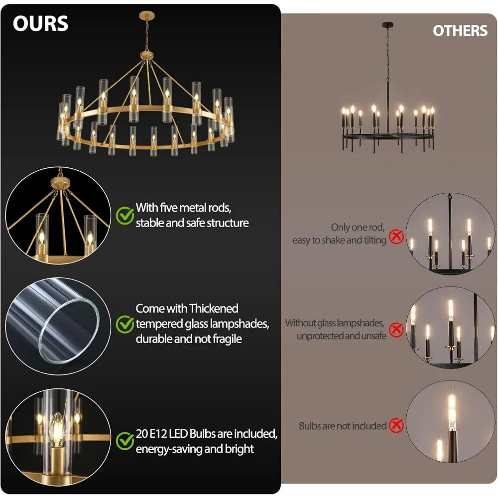Modern Gold Chandelier