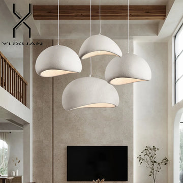 Nordic Wabi-Sabi Pendant Light – Minimalist Hanging Lamp