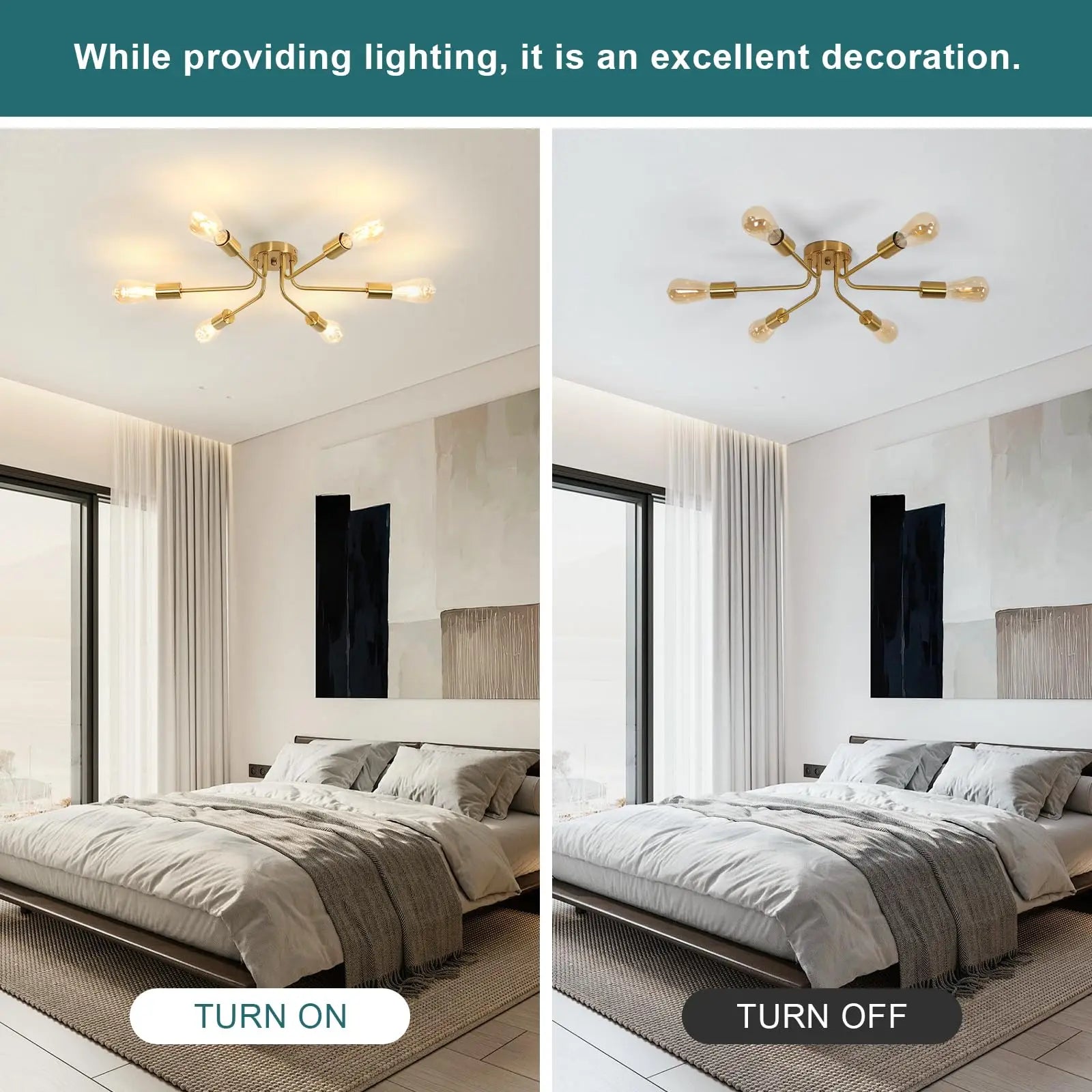 Sputnik Chandelier Light