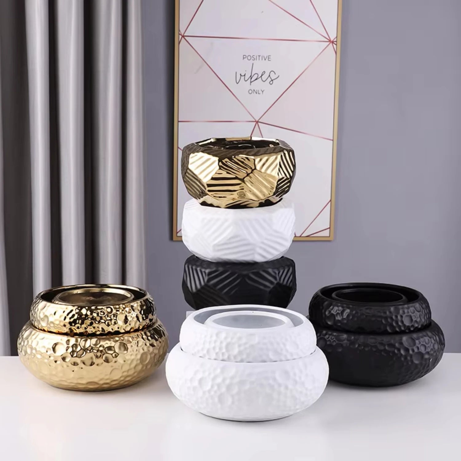 Gold Vase Centerpiece