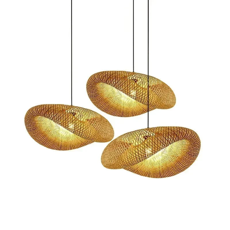 Handwoven Bamboo Light 