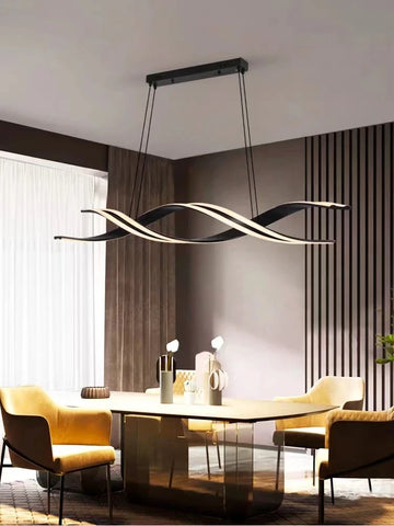 Minimalist LED Chandelier – Modern Geometric Pendant Light