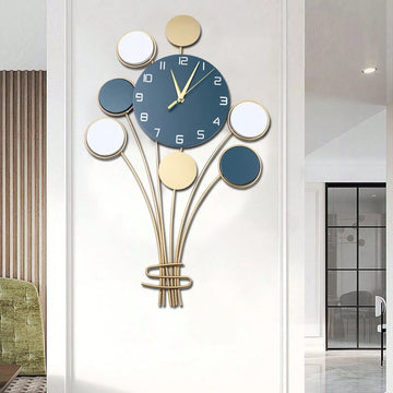 Large Silent Wall Clock – Hot Air Balloon Décor
