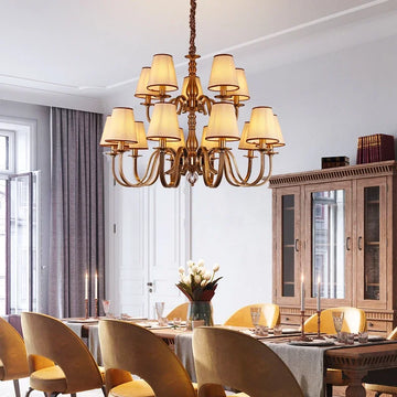 Luxury Classic LED Chandelier – Elegant Rustic Hanging Light