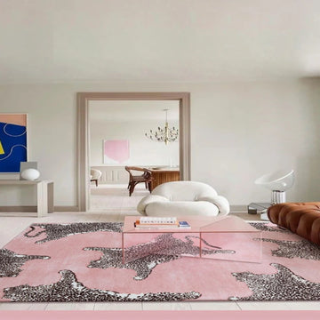 Luxury Leopard Print Plush Rug – Soft & Fluffy Area Carpet