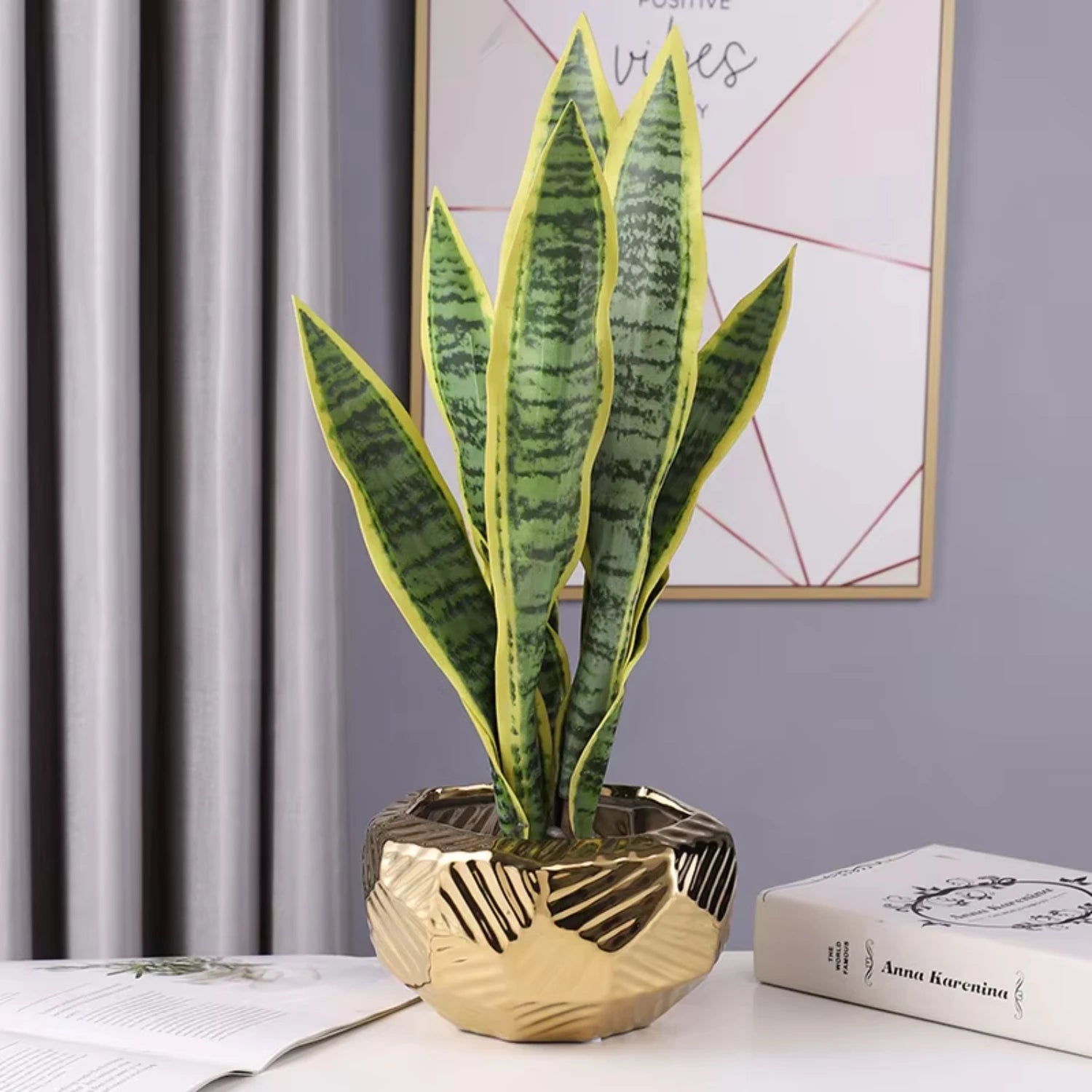 Gold Vase Centerpiece