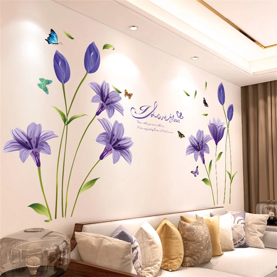 Purple Lavender Wall 