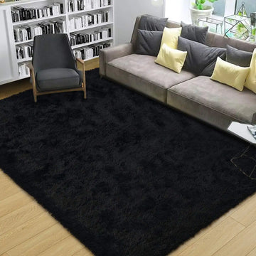 Fluffy Fuzzy Area Rug – Soft & Non-Slip Bedroom Carpet