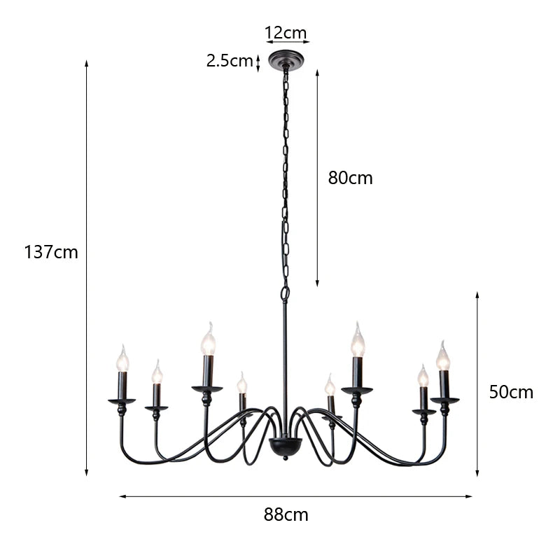 Modern Iron Chandelier 